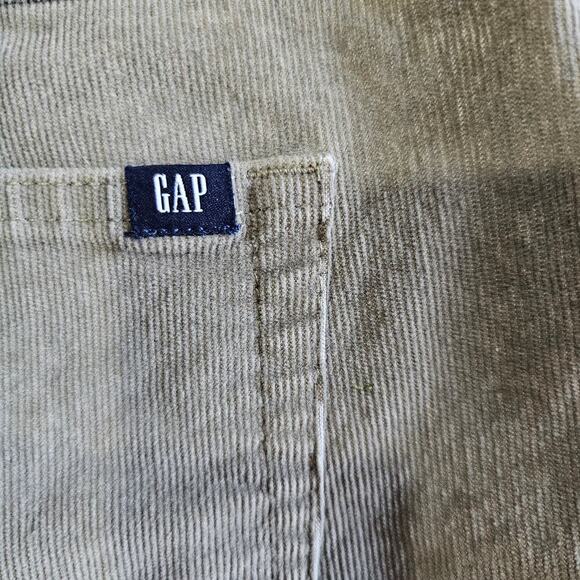 Gap Corduroy Cut-Off Shorts Vetiver Green Size 6 - Picture 4 of 7